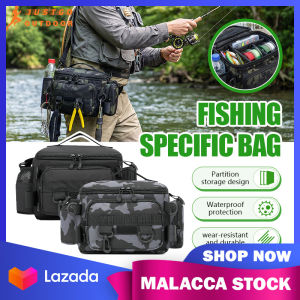 High Capacity Fishing Bag Tactical Bag Belt Bag Diagonal Shoulder Bag Oxford Cloth Waterproof Fishing Beg