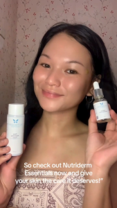 Nutriderm Toner+Serum Glow-Up Set Brighten Fade Dark Spots Even Skin Tone Minimizes Pores Whitens Skin Fades Acne Marks