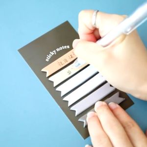 120 Sheets Gradien Morandi Index Memo Pad Sticky Notes Flags Notepad Bookmark School Supplies Tab