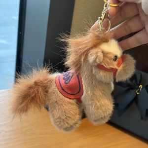 Red Lucky Horse Keychain Charm