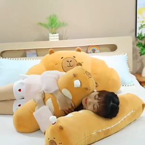 Capibalaหมอนครัวซองต์ ตุ๊กตาครัวซองค์ 🥐ใบใหญ่เนื้อนุ่มมาก พร้อมส่ง 3ขนาด มีเก็บปลายทาง