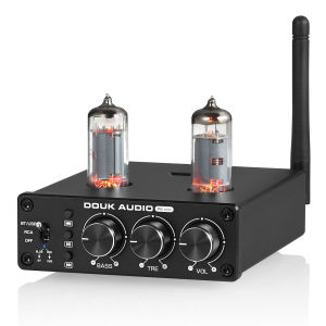 Douk Audio P6 MINI Bluetooth 5.0 Tube Preamp Speaker Receiver Stereo Pre-Amplifier USB Player