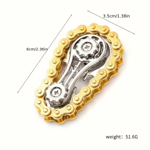 Sprockets Flywheel Fingertip Gyro Fidget Spinner Antistress Anxiety Metal Bike Chains EDC Spinner Fidget Toys For Adult Kids
