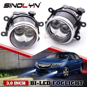 18000LM Double Hyperboloid Fog Lamp For Honda Civic/Jazz/City/Insight/CRV/New Odyssey/Fit Bi LED Projector Lens H11 LED Fog light Sport Light Spotlight 3000K 6000K