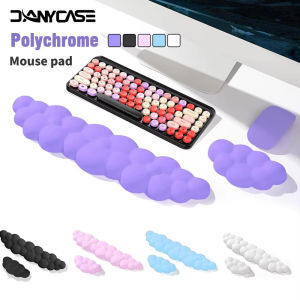 Cloud Mouse Pad Keyboard Wrist Rest Soft Leather Memory Foam Support Cushion for Easy Typing Pain Relief Ergonomic Anti-Slip