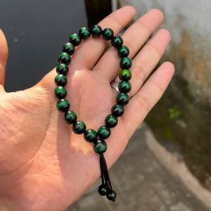 Gelang Akar Bahar Tali Arus Hijau Yuser Dim 10mm Tali Serut