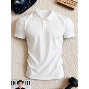 OUMULONG | Áo Polo Thấm Hút Nhanh Mát Lạnh Từ Vải Lụa Băng