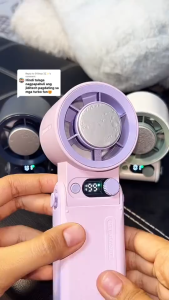 ✅100% Original AMZ Ultra Turbo Fan Mini Cooling Fan Handheld Fan Strong Wind 199 Gear 10000mAh High-Speed Fan