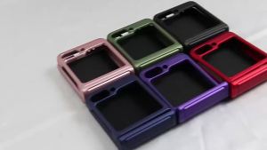 szhaiyu | Ring Holder Kickstand Full Phone Case For Samsung Galaxy Z Flip 8 7 FE 6 5 Rugged Armor Shockproof Hard Cover Hinge Protection