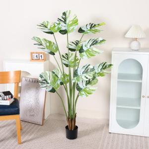 Large Size Nordic Style Indoor Living Room Decoration Fake Plant Bonsai White Bamboo Turtle Realistic Artificial Green Plant Ornament