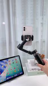 AOCHUAN Smart X3 Handheld Gimbal Stabilizer Foldable Bounce Type Built-in 51CM Extension Rod for iPhone Android Vlog Shooting