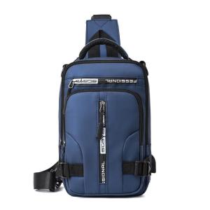 Mens Functional Chest Bag Waterproof Crossbody Outdoor Multi-Functional Single Shoulder Slanting Backpack Trendy Mailman Bag