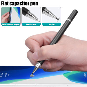 Universal 2 In 1 Magnetic Capacitive Stylus Pens Ballpoint Pen Tablet Touch Screen Drawing Writing Pencil Compatible with Apple IPhone IPad Samsung