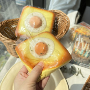 Squishy Toy Slow Rebound Stress Relief Toy Creative Design Toy for All Ages Wood Stick Toast Oreo Cocoa Milk Tea Filling