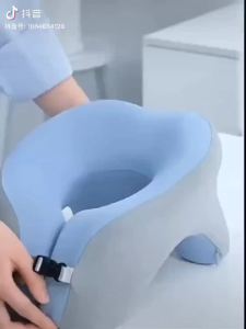 Multi-Function Nap Pillow for Long Flights & Overseas Workers – Space Memory Foam Support Cushion for Neck Back and Arms