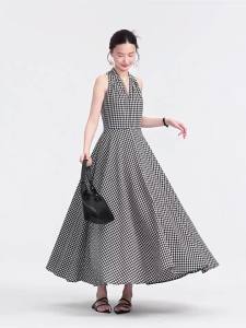 V-Neck Slimming Sleeveless Maxi Dress Summer Resort Style