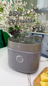 Bear 3L Small Rice Cooker with Steamer Standard Multifunctional Electric Cooking Pot Nonstick Coating Smart Timer
