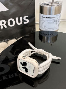 Soft Nylon Woven Bracelet for Apple Watch Compatible with iwatchSE3 Suitable for Spring Summer Lightweight Comfortable Band