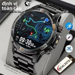 Đồng Hồ Thông Minh Màn Hình AMOLED HD 1.46 Inch Mới Năm 2025 Chống Nước IP68 Tích Hợp GPS Hai Băng Tần La Bàn Gọi Bluetooth Theo Dõi Sức Khỏe Tương Thích Với Android & iOS