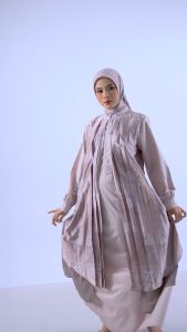 NBRS Elys Koko Anak Sarimbit Set Keluarga Gamis Dewasa Setelan Dress Olive Rayya Series
