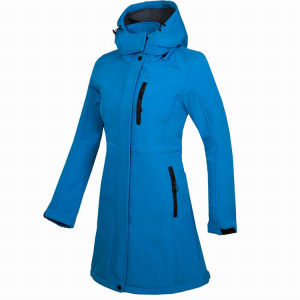 Womans Coat Outdoor Long Style Fleece Hiking Camping Trekking Casual Sports Hooded Jacket Windbreaker Soft Shell Clothing