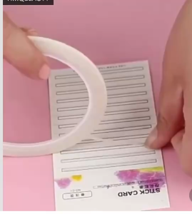 ชุดเทป แผ่นวางขนตาจับช่อ แผ่นวางขนตา STICK CARD 1ชุด 10แผ่น อุปกรณ์ต่อขนตา