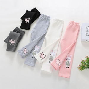 Girls Leggings Spring and Autumn Outer Wear Babies Trousers Children Womens Pants Girls Cotton Elastic Autumn Pants Fashionable Pants