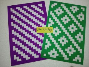 Seni kerajinan anyaman dari kertas asturo PAKET BUNDLING (ISI 2 PCS)