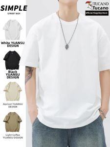 TUCANO | Mens Cotton Short Sleeve T-Shirt White Loose Fit