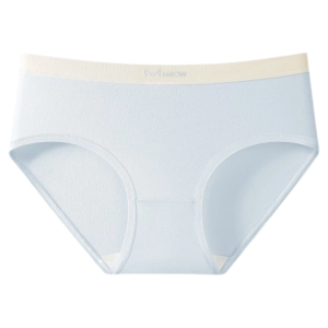 miiow | Pure Cotton Womens Underwear Breathable Antibacterial Triangle Panties Mid Waist Seamless Comfortable Briefs Daily Wear