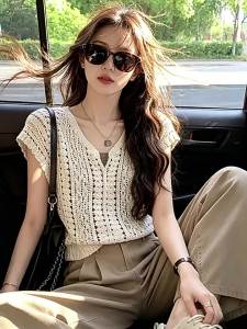 Bộ Đồ Hai Mảnh Thời Trang Cổ Tim Rỗng Dáng Suông Giảm Cân