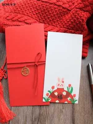 Original Hand-Drawn Illustration Chinese Style Mid-Autumn Festival Greeting Card for Business Art Appreciation Gift