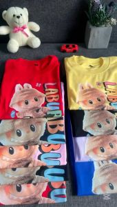 KOKO IMPORT - Baju Kaos Labubu-Labu Monster Viral Anak Perempuan Cewek ABG Remaja Umur 2-16 Tahun