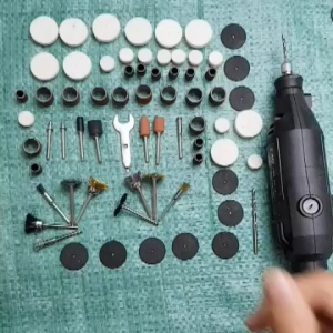 Victool Bộ 124 chi tiết Máy mài khuôn máy khoan điện mini 220V mài đánh bóng mini - 5 chế độ Cắt khắc phay mài vẽ cắt tỉa đánh bóng