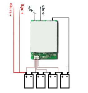 Bảng Bảo Vệ Pin 4S 12V 100A BMS LiFePo4 Với Mạch Sạc Cân Bằng Cho Pin Lithium Iron Phosphate