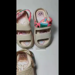 Sandal Jelly Slop Anak Tebal Ban 2 Let tali Blkng Motif BOBA MKY 029-05 24-29