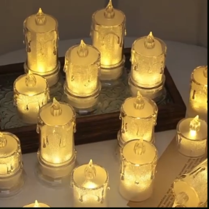 Flameless Candle Battery OperatedElectric Candle LED Lights Crystal Candles Tea Light Candle for Dining TableTealights CandlesKandila WholesaleLED Candles For AltarHalloween/Wedding Party/Christmas/Home Decor