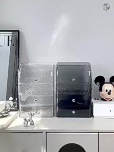 Luxurious Transparent Dust-Proof Cosmetic Organizer