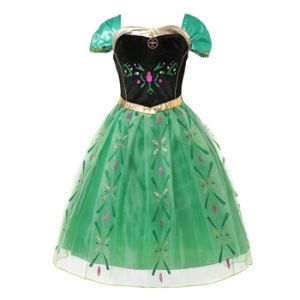 2 3 4 5 6 8 10 Years Girls Dress Summer Cute Cartoon Mesh Fashion Christmas Princess Dress Birthday Party Gift New Kids Clothes