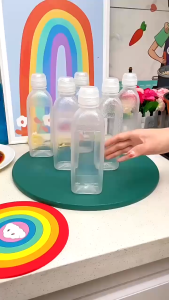 500ml Oil Bottle Plastic Condiment Transparent Ketchup Salad Oil Squeeze Bottles Kitchen Dispenser