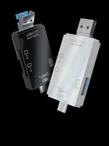 6 in 1 Card Reader USB Adapter Flash Drive Smart Memory Card Reader TF Camera Mini SD Cardreader Micro TF SD USB Adapter Memory Card Reader 