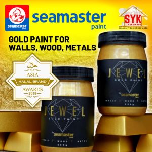 SYK Seamaster Jewel Gold Paint / Cat Emas (Pure Gold 24K) For Interior & Exterior 30g / 250g