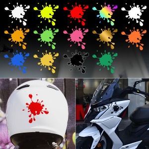 Funny Paint Stains Water Drop Ink Sticker Motorcycle Helmet Body Splash Vinyl Decor Decal