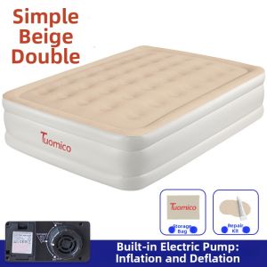 Foldable Triple Layer Inflatable Bed Built-in Pump