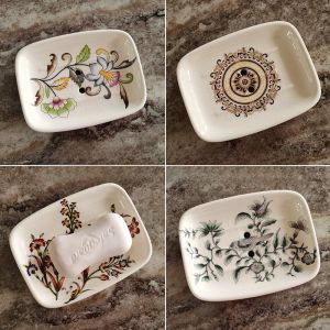 Elegant European Large Ceramic Soap Dish Drainage Creative American Style Hand Washing Basin Soap Tray Handmade Artwork