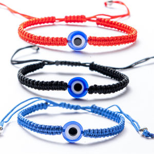 🔥 Evil Eye Hand-woven Bracelet Kabbalah Amulet Lucky Protection Bracelet Gift LovelylifeFu👍