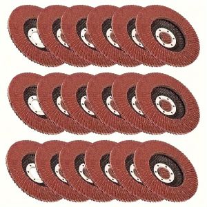1/5 pcs 4.5 Inch Flap Discs - 40 60 80 120 Grit Grinding Discs 4 1/2 Assorted Sanding Grinding WheelsAluminum Oxide AbrasivesG