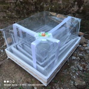 Box Seserahan Nikah Isi 4 Kotak Hantaran Pernikahan Parcel Dengan Tutup Mika