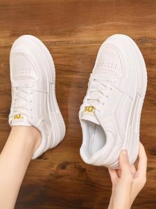 Womens Casual Breathable Leather Sneakers Small Size 31 32 33 Increased Height Soft Bottom Lightweight Sport Shoes