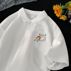 KETONG | American Retro Short Sleeve Cotton Mens Polo Shirt